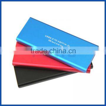 Panto Aluminium 2280 M.2 NGFF Key B SATA type SSD 6Gbps to USB 3.0 adapter box enclosure