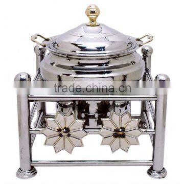 Steel Cheffing Dish, Wedding & Party utensils, food serving dish, hot keeping dish, Catering item, Hotel & Restaurant utensils