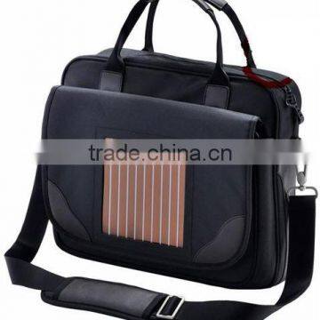 High Quality 600D Solar Charger Laptop Bag For Promotion