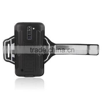 Sweatproof and Detachable Sports Armband,key and Credit Card Holder Dual Layers Protective for LG K7 photo-5