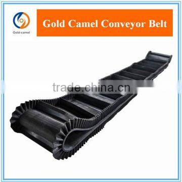 Molded edge sidewall rubber conveyor belt