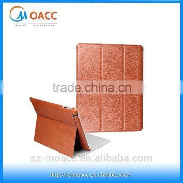 Ultra thin Genuine Leather Tablet Case,Leather shell case for ipad air 2