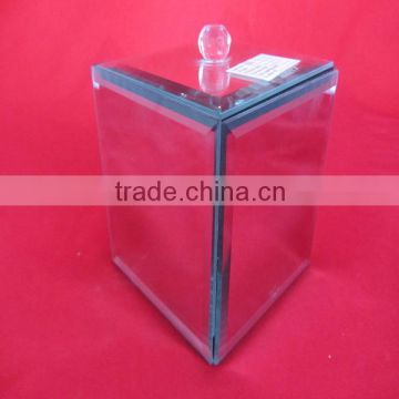 square glass jewelry box