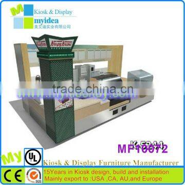 Design modern indoor pizza kiosk,retail store kiosk design