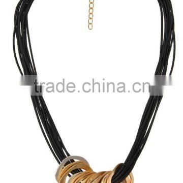 Metal Rings Strand/String Necklace