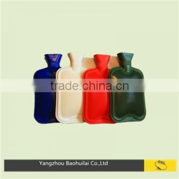 BS cheap natural colorful rubber hot water bottle 2000ml