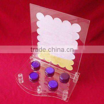 makeup display stand / acrylic makeup tabletop stand / cosmetic display stand