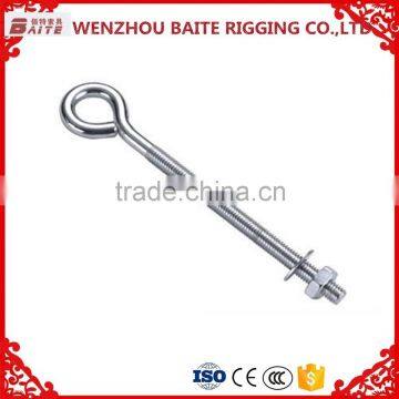 Hot Selling High Quality Stainless Steel Aisi 316 304 Eye Bolt With Nuts China Rigging Hardware Manufacture