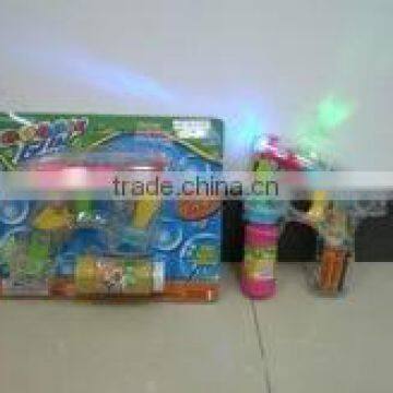 LED Light Up Transparent Bubble Gun for Hot Summer