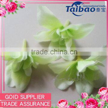 Wedding favors handmade light green orchid silk flower head bulk wholesale