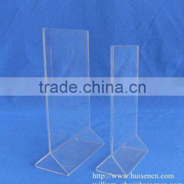 Acrylic table tent holder for menu and counter display