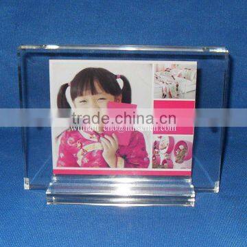 China supplier clear acrylic photo frame with magnets