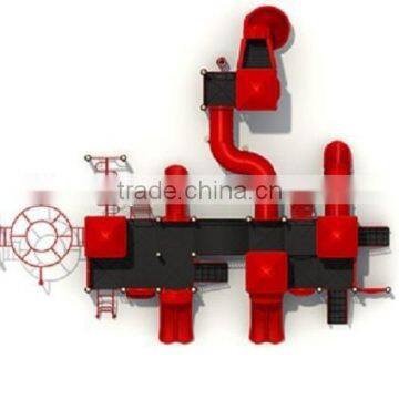 Safety and High Quality Children Used Outdoor Playground Equipment,Playground Tube Spiral Slides photo-2