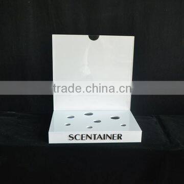White Color Acrylic Cosmetic Displays, Make up Display Stand With Light photo-5