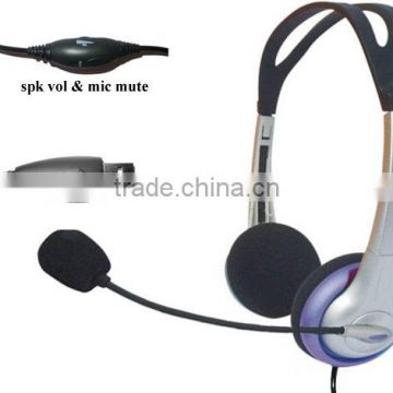 Super Lightweight Digital Computer USB Headset for skype USB-269CVM