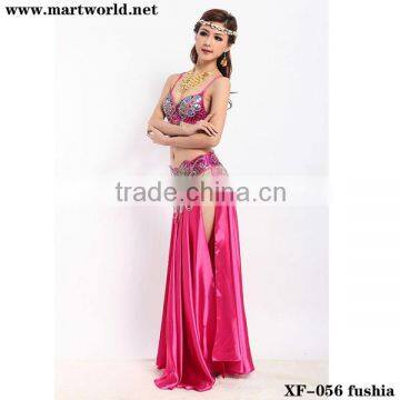 popular fushia Oriental Dance wear (XF-056 fushia)