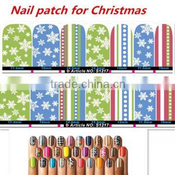 Christmas 2015 NEW whitesnow decals nail foil nail charms Nail art sticker nail supplier