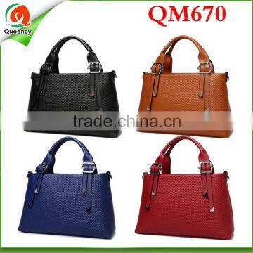 QM670 italian handmade leather handbag latest fashion in high quality