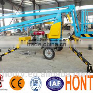 Swivel hydraulic knuckle truck trailer mounted boom lifting crane