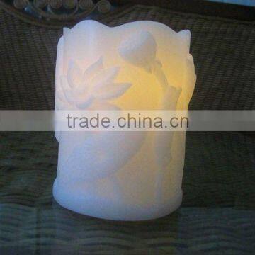 Lotus Pillar LED flameless candle