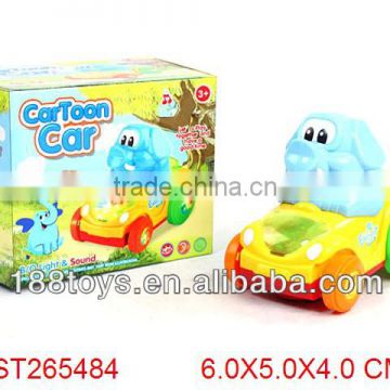 cartoon kids battery operated toy car,b/o car with light&sound