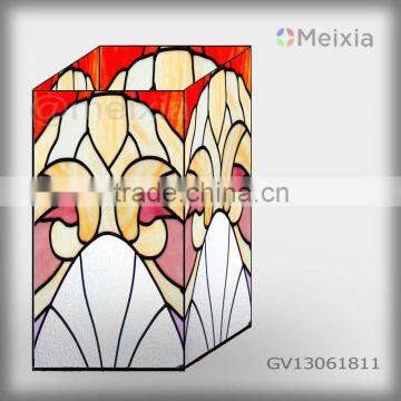 GV13061812 china tiffany style stained glass flower vase for home decoration