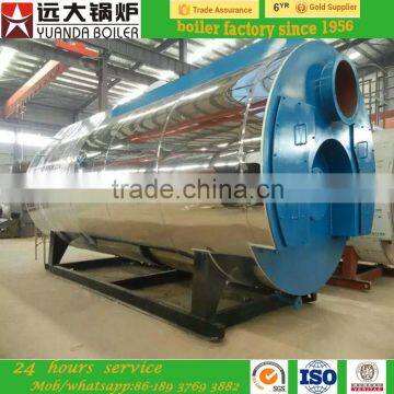 3ton 8bar pressure gas fired steam boiler for plywood industry