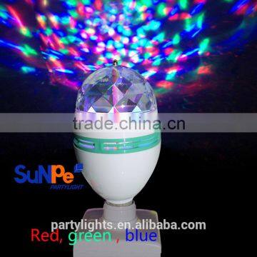 E27 Color Changing Led Rotating Lamp Mini Crystal Magic Ball Light