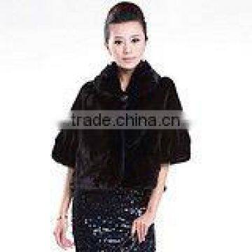 2011 Fashion Fur Coat With Half-length Sleeves