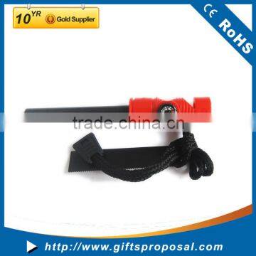 Torch Magnesium/ Ferrocerium Fire Steel Rod Firestarter with Compass,waterproof Tinder,Emergency Flint Stone Lighter Kit