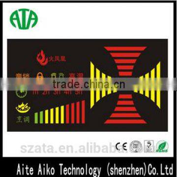 full color indoor seven segment digital signage display for gas stove