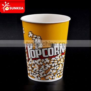 32oz disposable popcorn cups used in movie theater and cinema