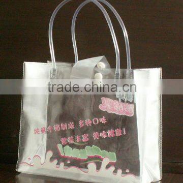 custom clear pvc plastic supermarket plastic bag