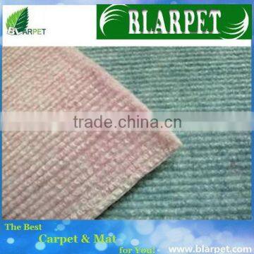 Latest cheapest striped to wall carpet latex backing