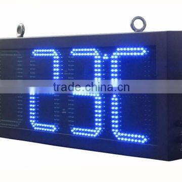 Factory supply 8" 10" 12" 16" 18" 20" 24" led clock temperature display/led time and temperature signs