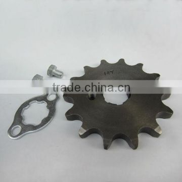 Hot selling 20mm 14teeth motorcycle sprocket parts