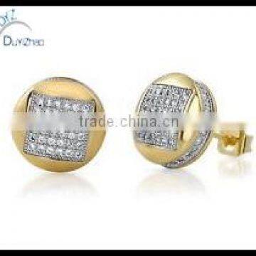 new design micro pave earring studs