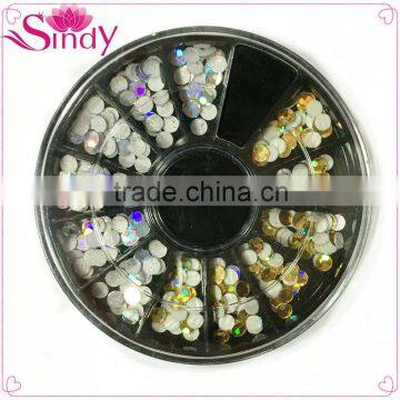 3mm nail glitter round slice wheel