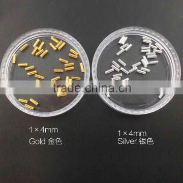 Gold & Silver Metal Nail Art Pipe Studs Hot New Nail Art Decoration photo-3