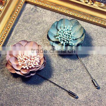 Vintage Artificial Flower Corsage Lapel Pins,Exquisite Fancy Lapel Flower Pins For Clothing