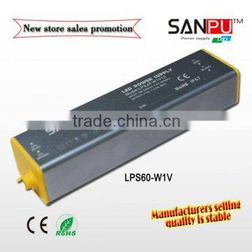 5V constant voltage waterproof led power source 60w