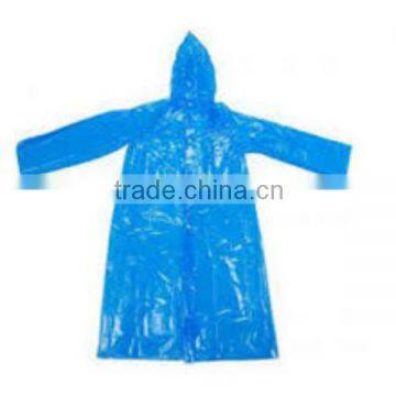 plastic disposable one time PE raincoat poncho