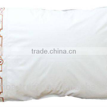 Wholesale plain cotton embroidery pillow cases for hotel