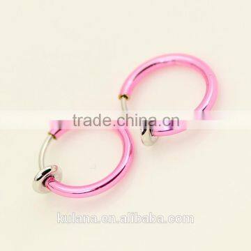 15 mm Wide Crazy Lip Rings Spring Fake Nose Ring Samples