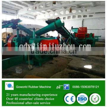 rubber recycling equipment / waste tire recycling machine for rubber powder making