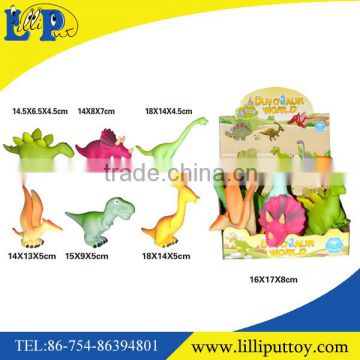 Different styles 5inch soft cartoon dinosaur toy