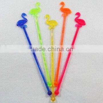 Bird swizzle stick / muddler / plastic bird stirrer / drink stirrer