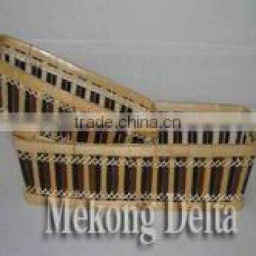 Woven Bamboo Bread Basket