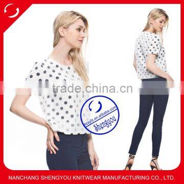 China supplier custom fashion design women printed t shirt wholesale