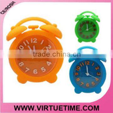 Cute silicone alarm clock colorful silicone alarm clock